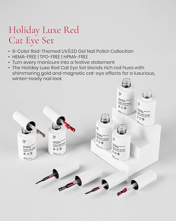 Holiday Luxe Red Cat Eye