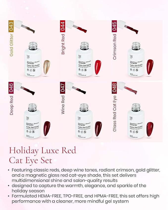 Holiday Luxe Red Cat Eye