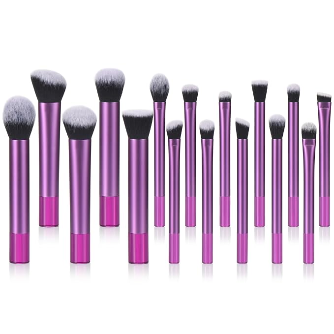 purple，short