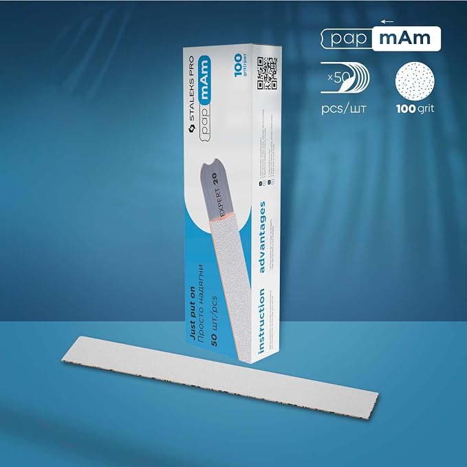 Papmam Glueless Abrasive Covers Without Foam Layer, 100 Grit
