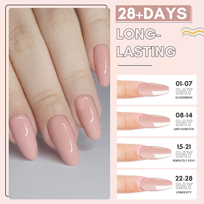 2 Colors Clear and Nude