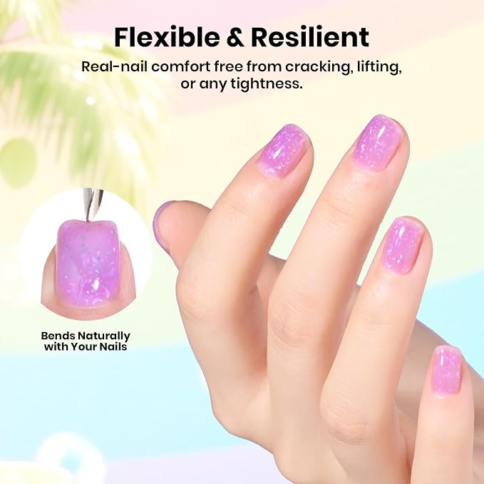Pastel Jelly Glitter with Flakes