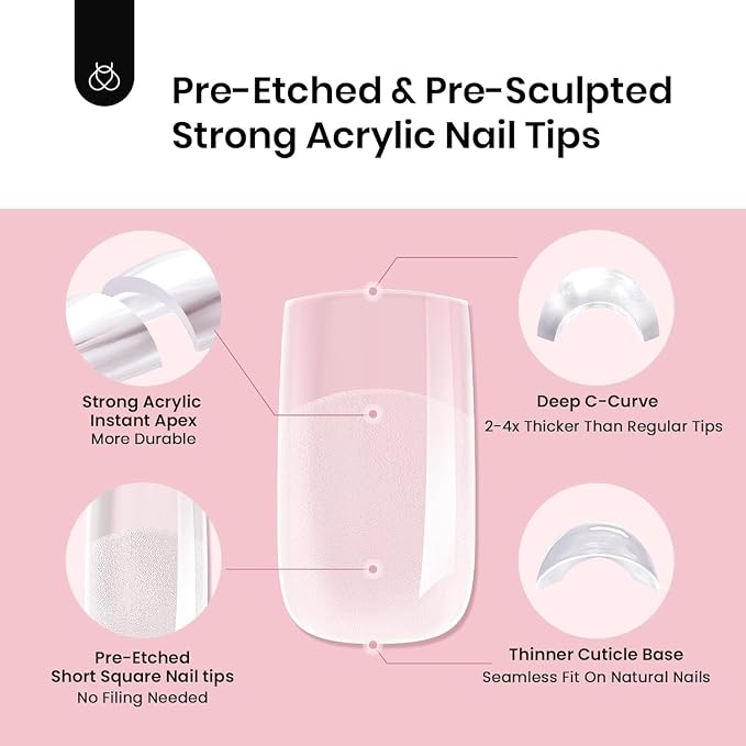 1 - Tipex Nails Only | Short Square | 192