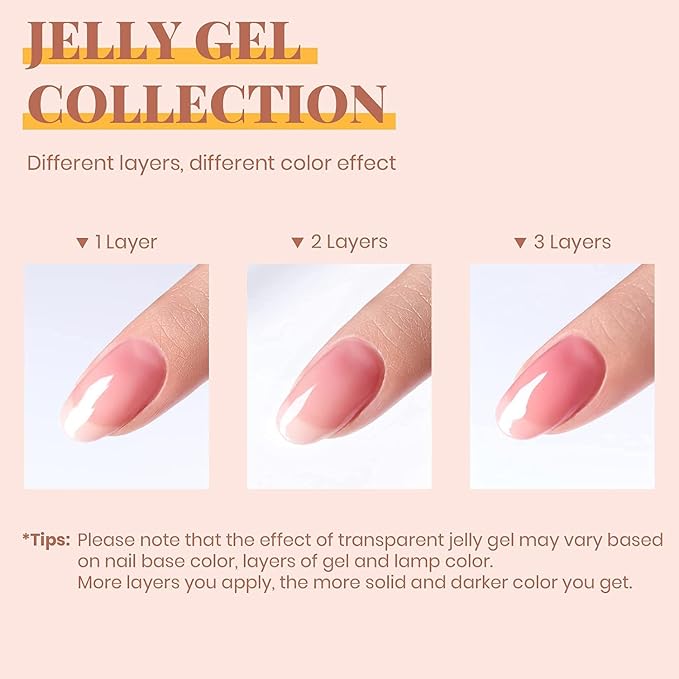 6 Colors-Jelly Nude Pink