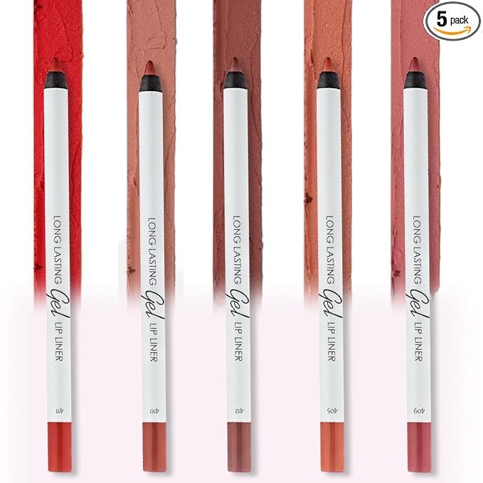 Pack of 5: Nude Pink, Nude, Red, Mauve, Spicy Nude
