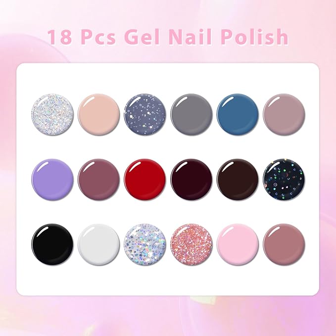 18 PCS Gel Nail Polish - 03