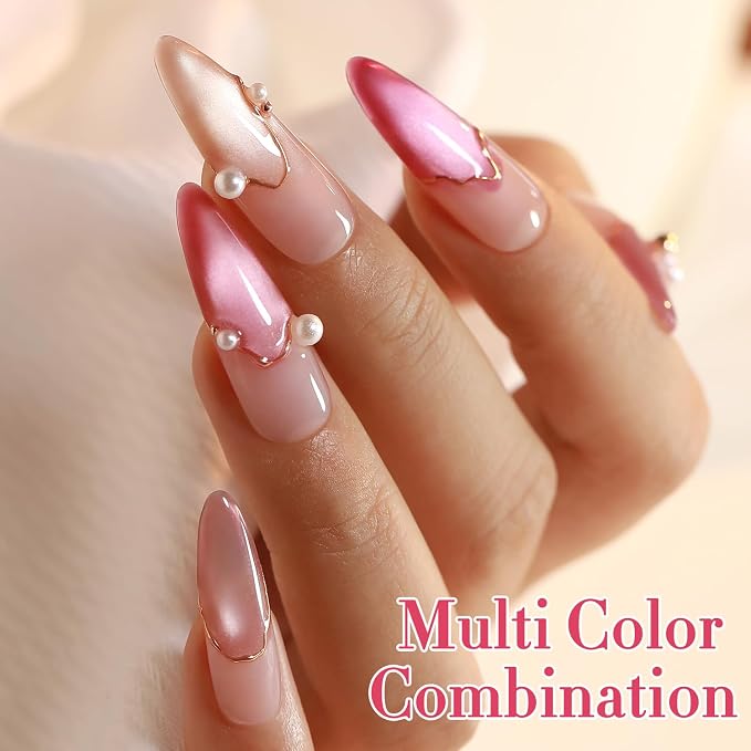 Glass Nude Pink Purple Rose