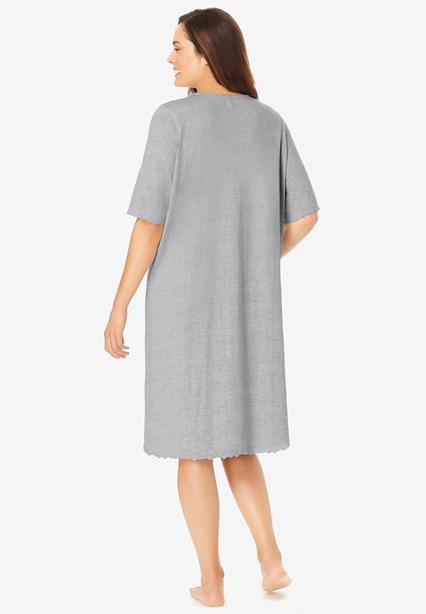 Heather Grey Scroll Heart