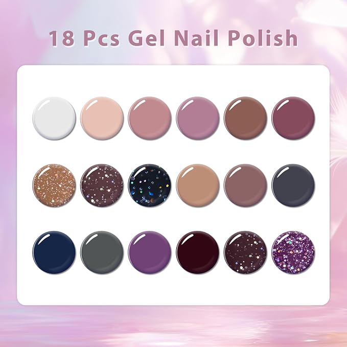 18 PCS Gel Nail Polish - 02