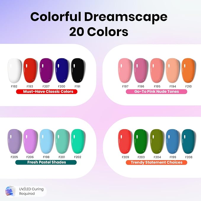 0 - 20 Colors Colorful Dreamscape