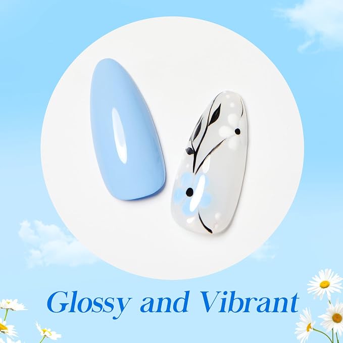 Glitter Blue White