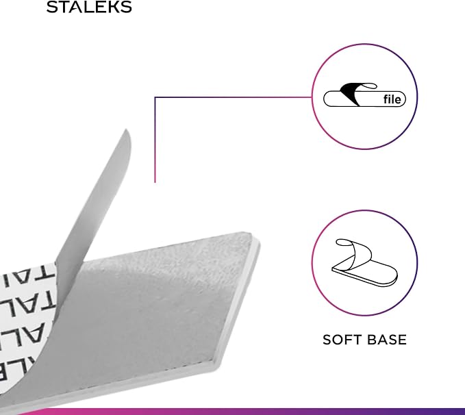 Soft Foam Layer Straight Abrasive Files, 180 Grit