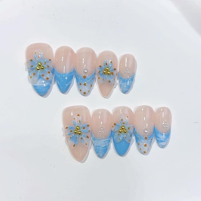 Handmade Almond Nails 10