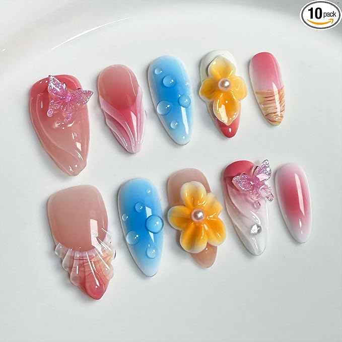 Handmade Almond Nails 27