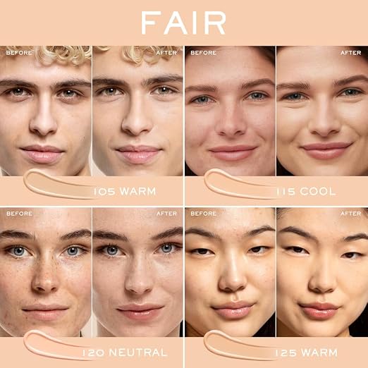 115C: For fair skin with cool/slight pink undertones