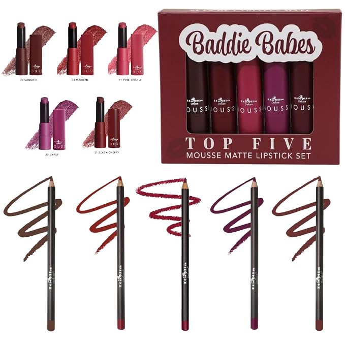 Top 5 Baddie Babes + 5 Lipliners