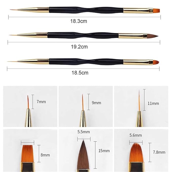 Nail Brush Set 12pcs