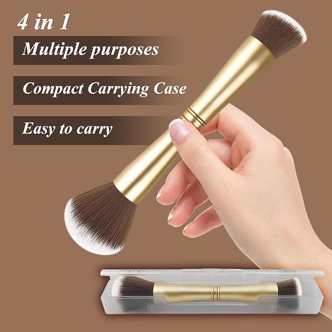 4 in 1 makeup brush-Gold