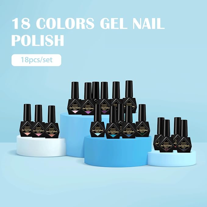 18 PCS Gel Nail Polish - 04