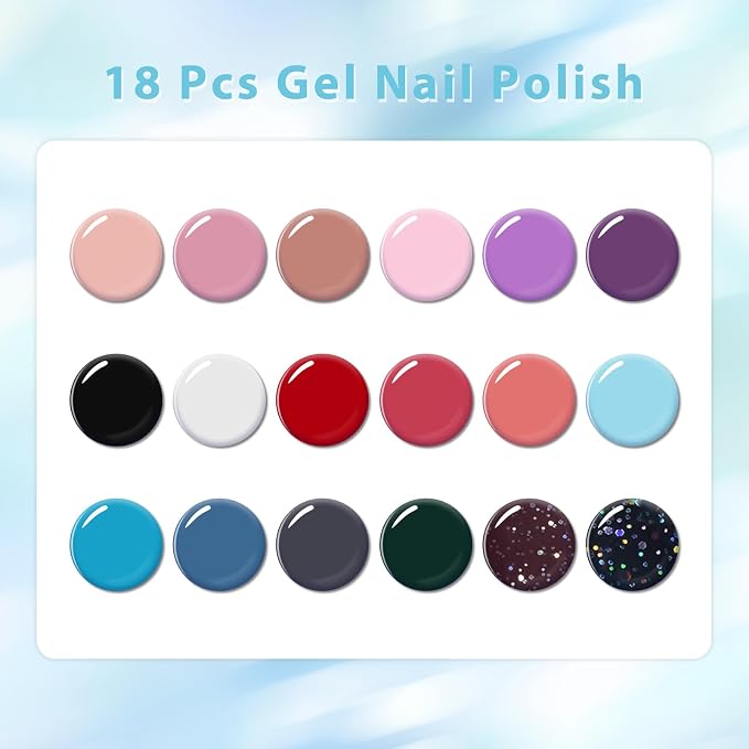 18 PCS Gel Nail Polish - 04