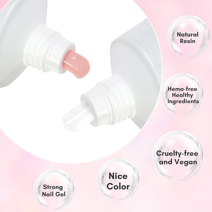 2 Colors Clear and Nude