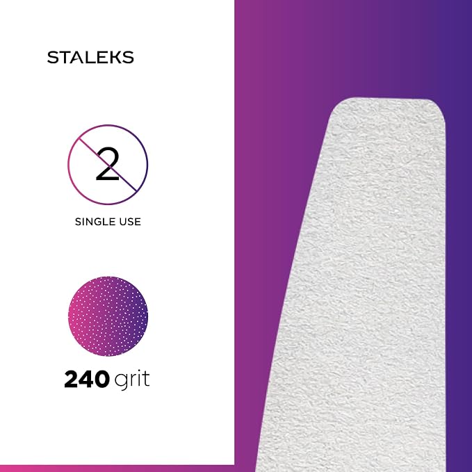 Soft Foam Layer Crescent Abrasive Files, 240 Grit