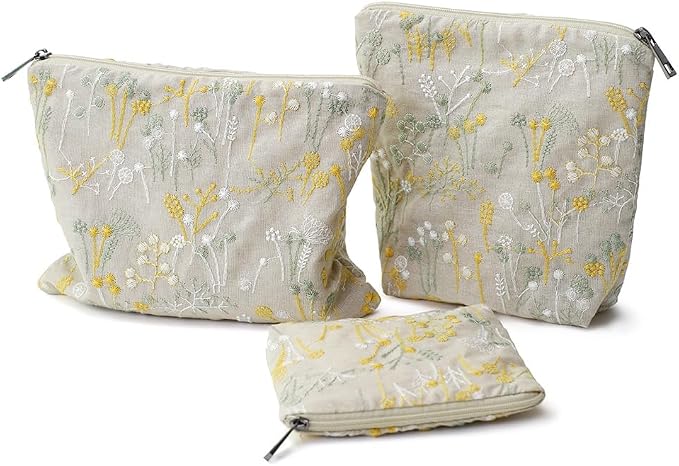 BeigeFlowersEmbroidered/Cotton