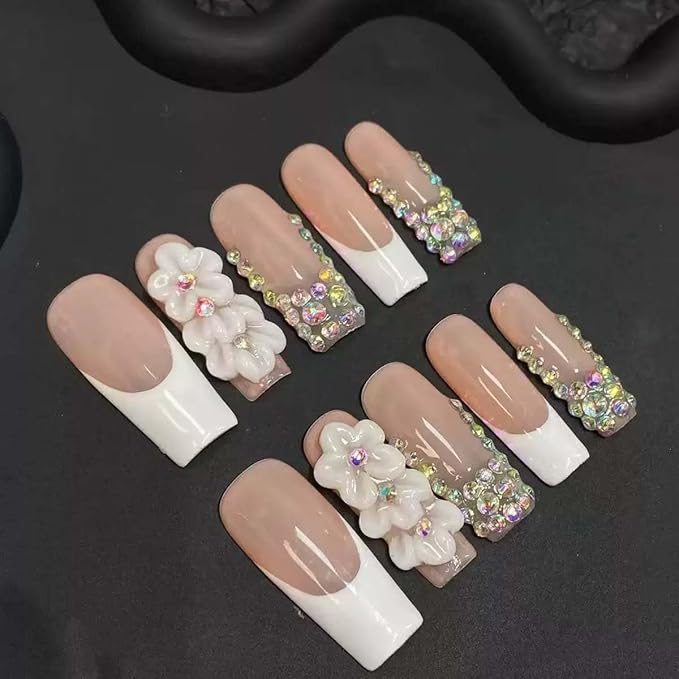 Nude Rhinestone Flower (M)