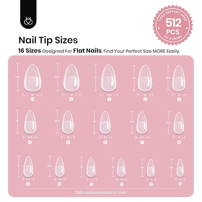 1 - Tipex Nails Only | Short Almond | 512