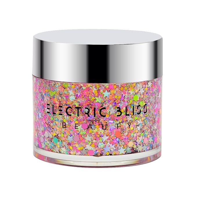 Neon Rainbow Glitter Gel