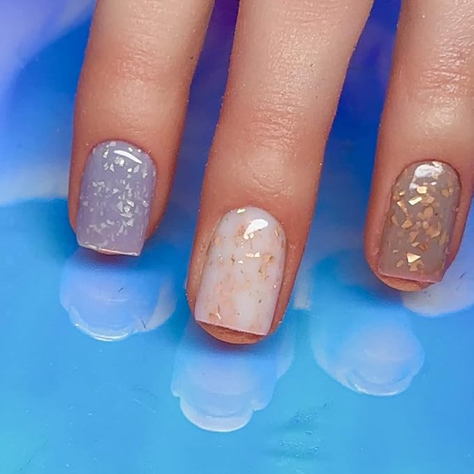 Lavender Silver Flakes