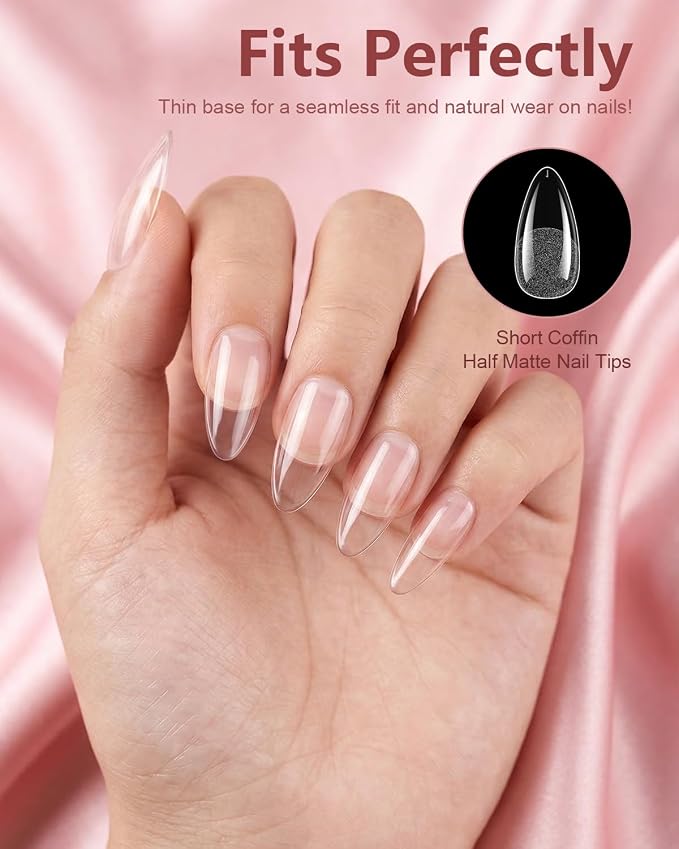 480PCS Almond Nail Tips