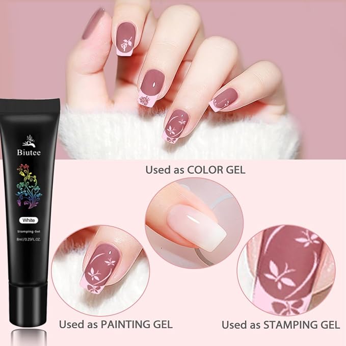 8 pcs Nail Stamping Gel