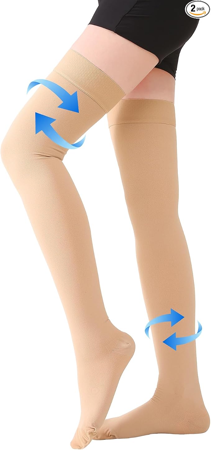 20-30mmhg Beige Closed Toe