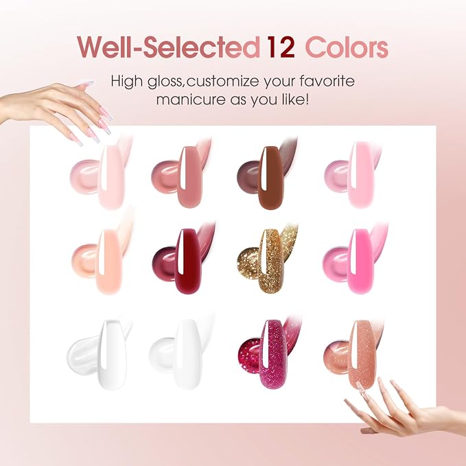 12 Colors Nude Poly Kit 03