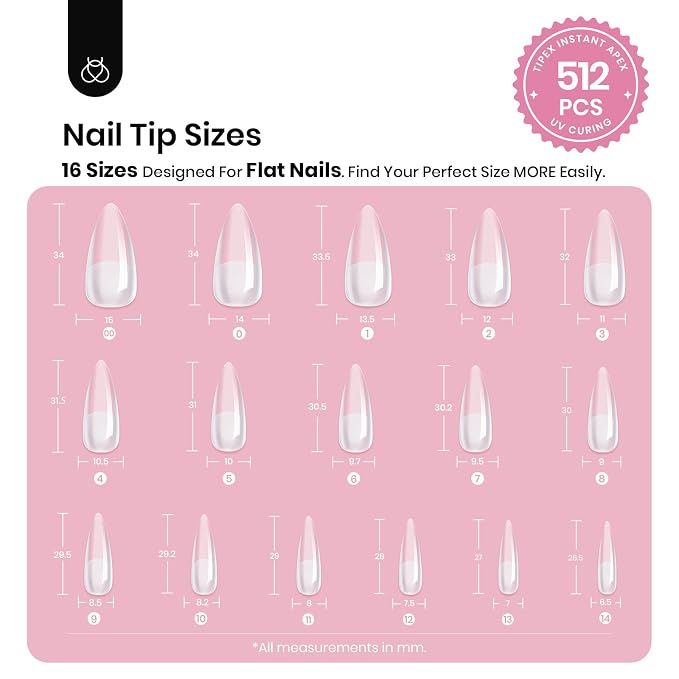 1 - Tipex Nails Only | Long Stiletto | 512