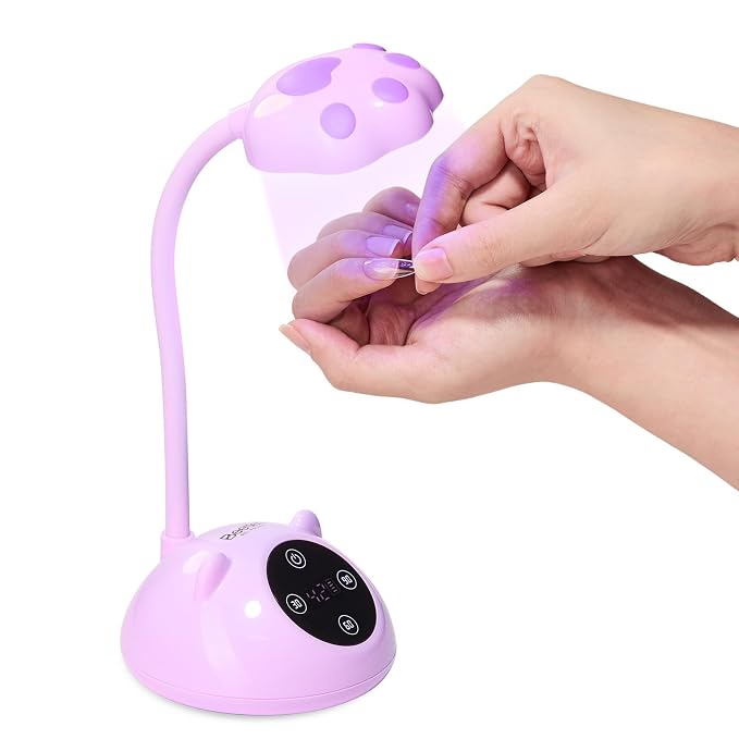 Purple Meowgic GrapePurr Mini UV Nail Lamp