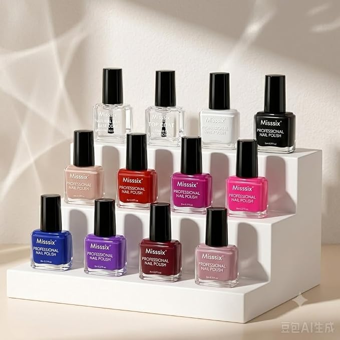 10 colors+2top&base nail polish set
