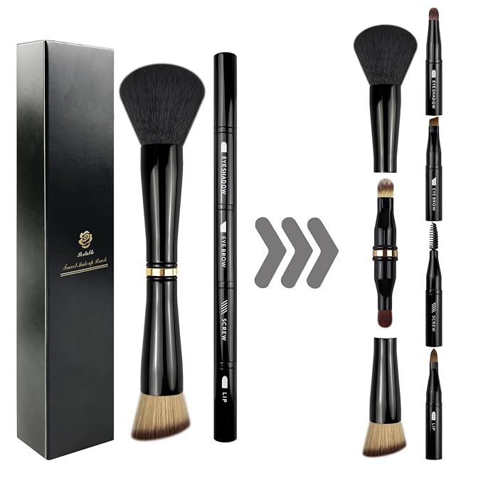 4 in 1 & eye makeup brush set