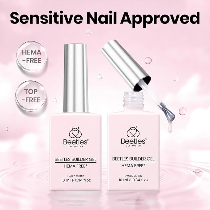 B - Clear & Sheer Pink | HEMA-Free | 2 x 10 mL
