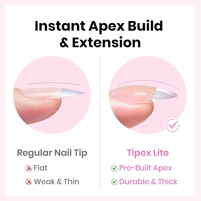 2 - Tipex Lite Nails Kit | Medium Almond | 192