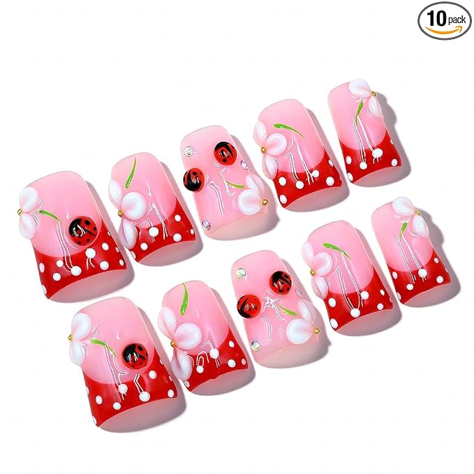 3D petals And Ladybugs