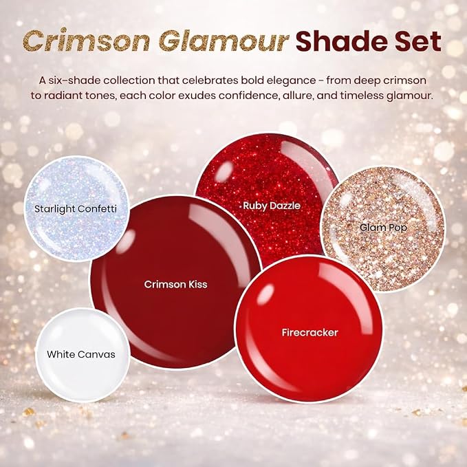 Crimson Glamour Shade Set