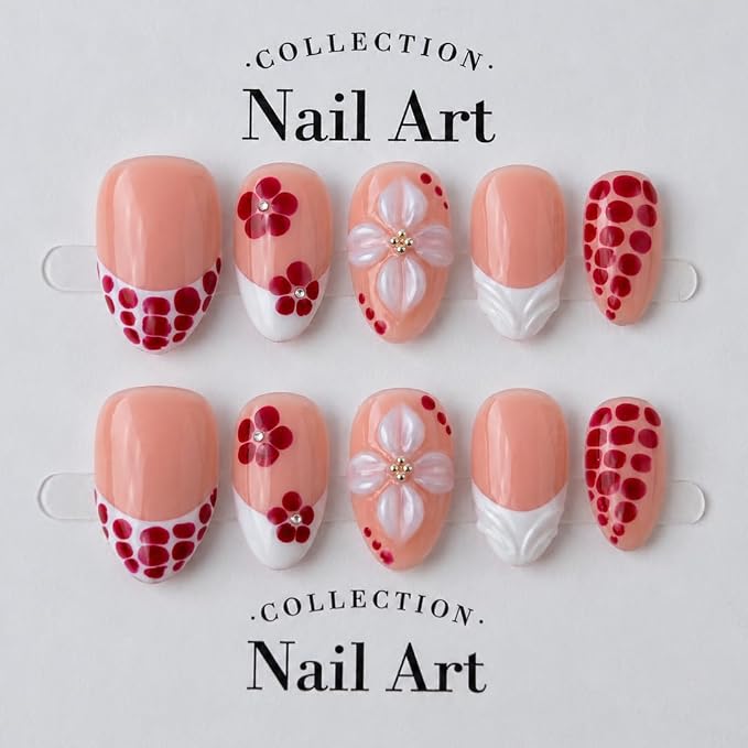Red Dots And 3D Flower