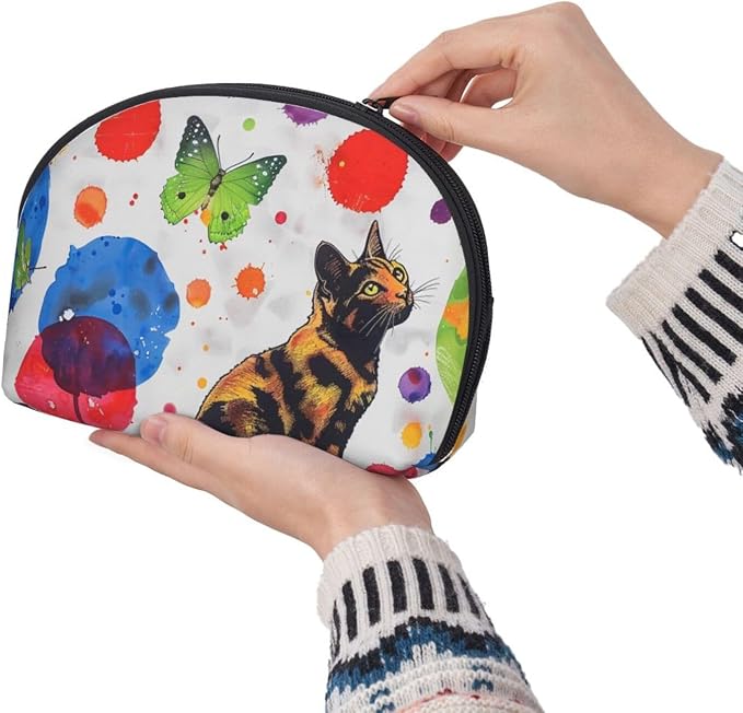Butterfly Polka Dot and Cat