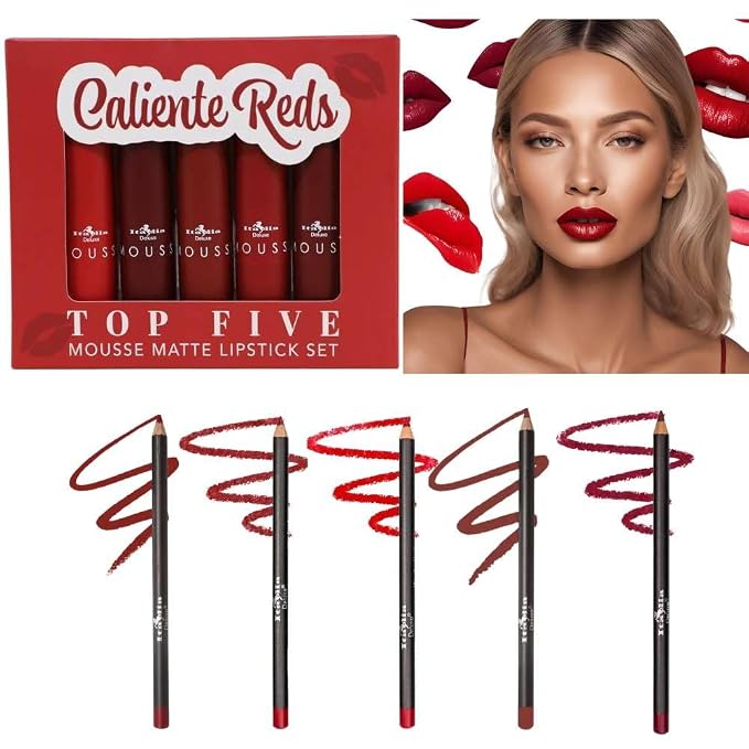 Top 5 Caliente Reds + 5 Lipliners