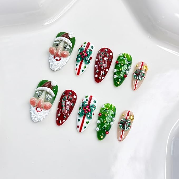 Handmade Almond Nails 21