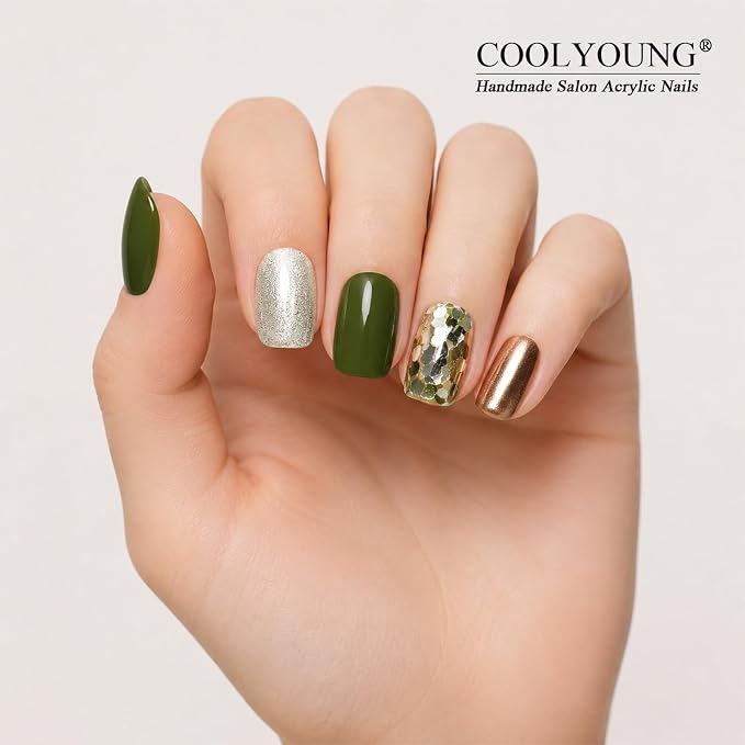 Olive Glitter Glam
