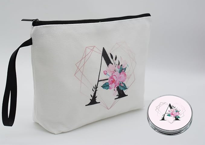 Diamond-like Ietter A Floral-white