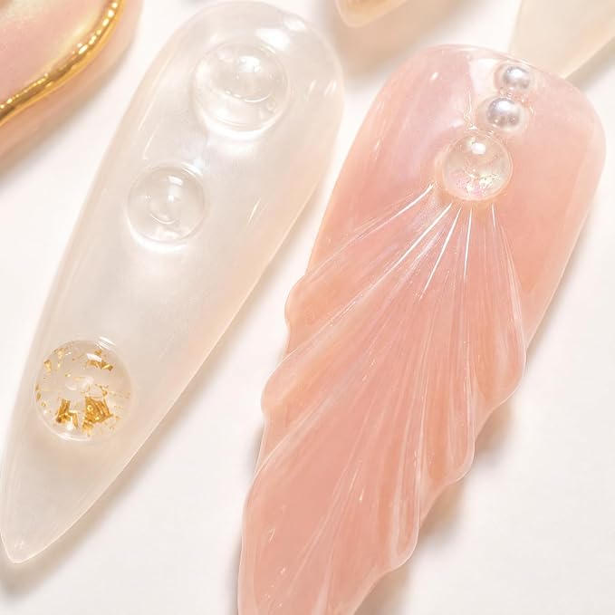 Glossy Pearl Medium Almond